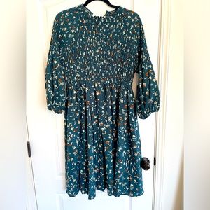 XXL Petallush smocked green dress